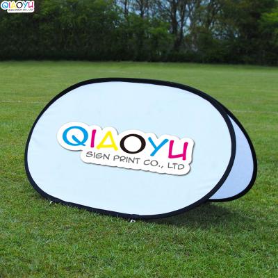 China 260g Polyester Double Sided 70 X 120cm Foldable Pop A Frame Banner Display Stand for sale