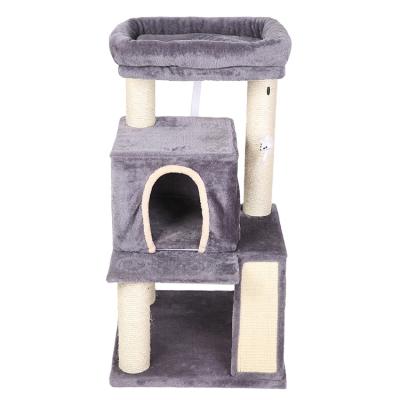 China New High End Listing High Quality Wood Stocked RL Cat Scratcher Tree For Indoor And Outdoor for sale