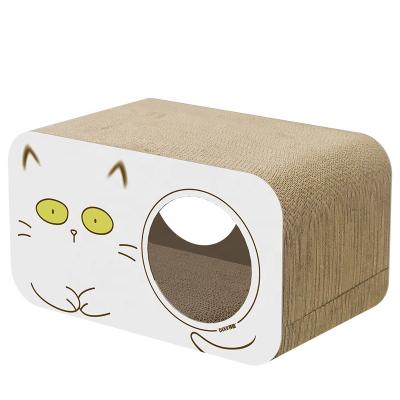 China Relipet Cardboard Scratcher Multi Shape Cat Viable Scratch Board Corrugated Box For Pet Cat Toy for sale