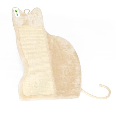 China Relipet Factory Outlet Cat Shape Anti Scratching Board Sustainable Cat With A Plush Tail for sale