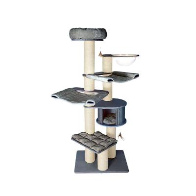 China Fashionable Stocked Room of Relipet Cat Tree Tower Pet Play with Cat Tree Scratches for sale