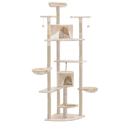 China Relipet Sustainable RL17527 Large Cat Scratch Post Luxury Cat Toys Pet Housing Anti-scratches Tower For Uphill Activity Cat Tree for sale