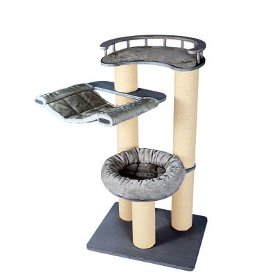 China Relipet Cat Scratcher Mail Pet Larger Cat Tree Natural Paradise Cat Tree With Bed for sale