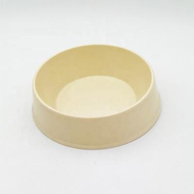 China Relipet RL-BPD011 Latest Fashion Viable Pure Colors Bamboo Fiber Design Double Thicken Plastic Pet Driver Dog Bowl for sale