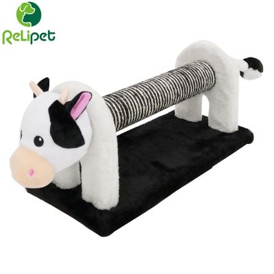 China RL18037 Unique Design Hot Selling Cat Scratcher Post In Animal Viable Shape With A Sounding Tail for sale