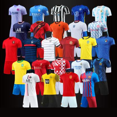 China Fabric: Breathable High Quality Customized Teams 100% Polyester Soccer Uniform 31 Jersey For Men T Shirt Sport Wear Set for sale