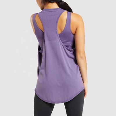 China Breathable Woman Breathable Solid Colors Invest New Design T Shirt Fitness Tops for sale