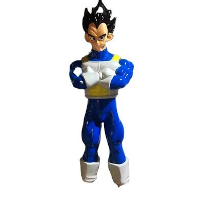 China Europe Dragon Ball Anime Vegeta Resin Sculpture Life Size Japanese Anime Character Decorative Sculpture for sale