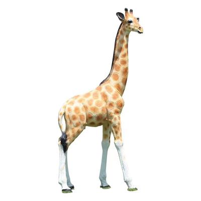 China Other Giraffe Sculpture Fiberglass Simulation Giraffe Statue Zoo Decoration Animal Sculpture for sale