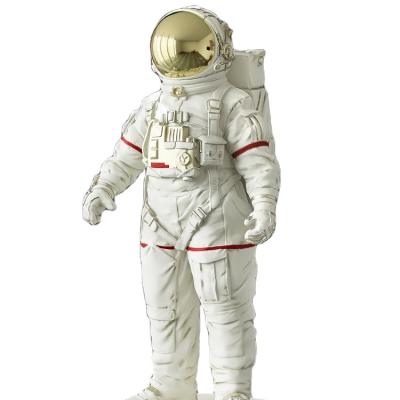 China Other Customized Fiberglass Resin Fiberglass Space Astronaut Statue Home Decoration Sculpture Art for sale