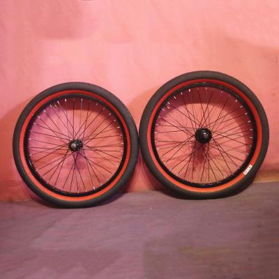 China 20*2.4 CK Tire Street Bike BMX BMX 20 Inch Wheels Bicycle Wheel Supporting Wheel Assembly for sale