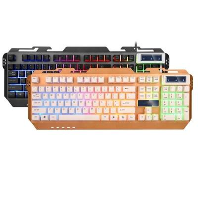 China Factory Hot Keys Durable 104 7 Wired Backlight Colorful Led Gaming Keyboard Mouse Sets for sale