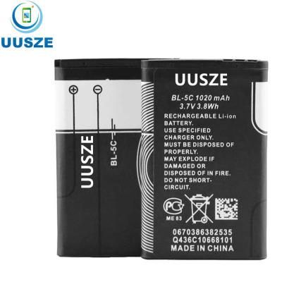 China Batterie Mobile Phone Battery Camera Speaker Batteries CellPhone Batteria BL-5C for nokia 6600 C2 3110 1100 1110 6230i 1208 E50 for sale