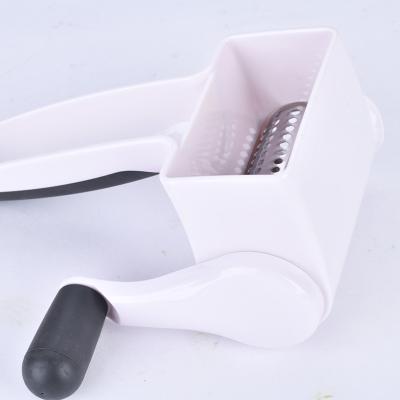 China Multifunctional manual cheese grater rotating lemon zester design viable professional commercial cheese grater for sale