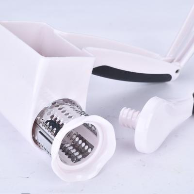 China Sustainable High Quality Kitchen Utensils Plastic Rotary Hand Grater Hot Sale Cheese Grater With Handle for sale