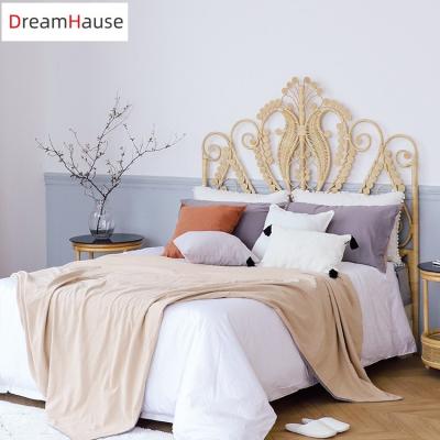 China Dreamhause Indonesia Nordic Southwest Rattan Morocco Southeast Asia Style Bedside Hotel Bed Room Furniture French Designer Head Of Bed for sale