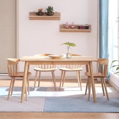 China Nordic High Quality Modern Ash Wood Dining Table Dreamhause Solid Wood Table For Household Apartment Used for sale