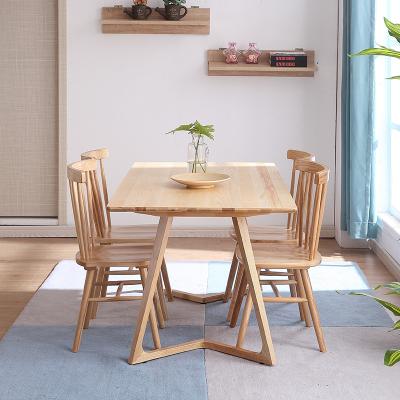 China Dreamhause modern high quality nordic simple solid wood dining table for home restaurant used for sale