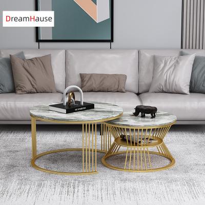 China Dreamhause Nordic round extendable coffee table light luxury contracted small coffee table family living room coffee table for sale