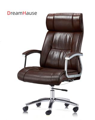 China (Size)Dreamhuase Fashion Leather Chair Adjustable Simple Comfortable Screw Lift Office Back Chair for sale