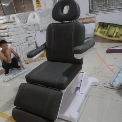 China 2021 Modern New Arrival High Quality Electric Lifting Bed Chair Full Body Four Motors Cosmetic Massage Beauty Facial Table For Spa for sale