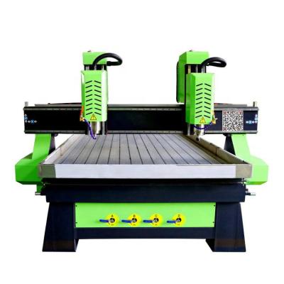 China Wooden working hot sale! wood router machine! 1500*3000mm Double Head Woodworking Sector Table CNC Wood Router Mach3 DSP CNC Controller CNC Router for sale