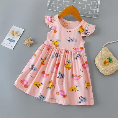 China Anti-wrinkle 2022 Summer Child Wear Girls Dress Sleeveless Girls Fashion Short Sleeve Dress for sale