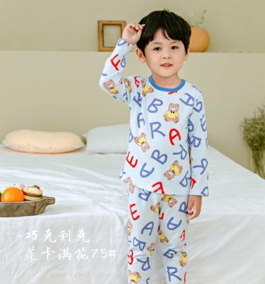 China 2021 Breathable Pajamas For Kids Boys Girls Organic Cotton Pajamas Sets Baby Sleepwear Toddler Fashion Pajamas Size 1-10 Years for sale