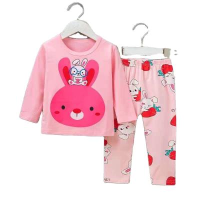 China Autumn And Winter Children's Pajamas Boys' Long Sleeve Cotton Girls' Long Sleeve Pajamas Baby's Breathable Suit Children's Clothing for sale