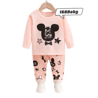 China Fashion Breathable Hot Selling New Design Cheap Children Pajamas Wholesale Kids Clothing Set for sale