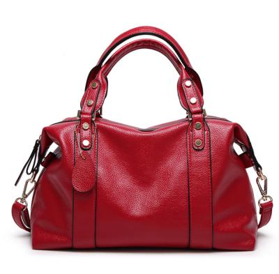 China Fashion PU Ladies Soft Leather Handbag for sale