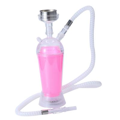 China With Light Portable Led Hookah Shisha LED Hookah Shisha Tobacco Hookah Car Cup Light Shiny Travel Electronic Chicha Light Portable Led Smoking Shisha for sale