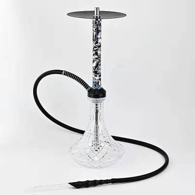 China NEW Design IMAXHOOKAH Smooking Shisha For Aluminum Alloy Hookah Smoking Shisha With Glass Vase Shisha Accessories Sheesha Hookah Set for sale