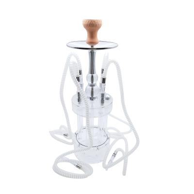 China With light 4 led light 4 hookah hookah hookah wholesale cheap high quality gatling acrylic hukkah sheesha hookah led shisha for sale