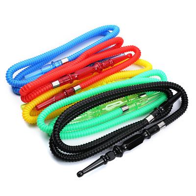 China Wholesale New Design Hookah Shisha Hose Hookah Accessories Shisha Pipe Plastic Acrylic Disposable Hose for sale