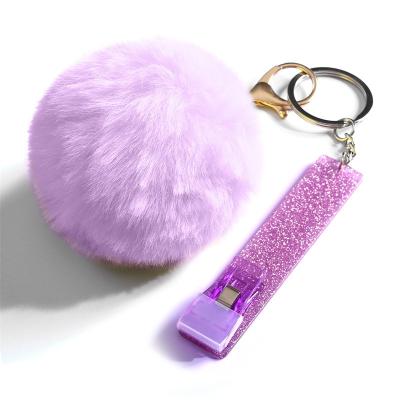 China Nice Hot Selling Sacredit Card Staple Key Chain Puller Key Chain Card Grabber For Long Nails for sale