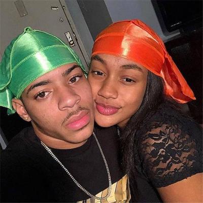 China Wholesale custom silky satin hair band women designer silk durags du rags for men for sale