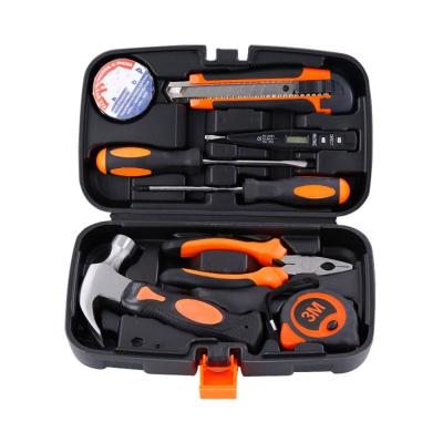 China Special multi-functional hardware direct daily electrician tool kit household furniture factory supply tool box 9 pieces for sale