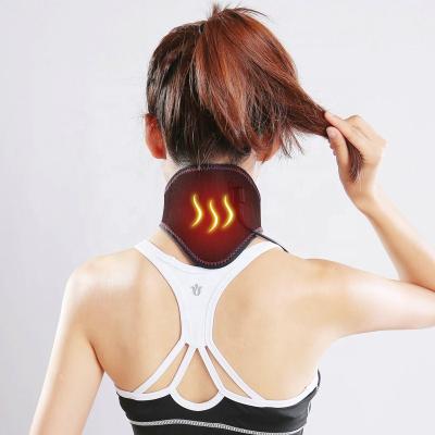 China NECK USB Charging Heated Neck Wrap Pain Relief Infrared Therapy Electric Heating Neck Support Brace for sale