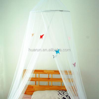 China Folded Adults Butterfly Mosquito Net Canopy For Queen Bed for sale