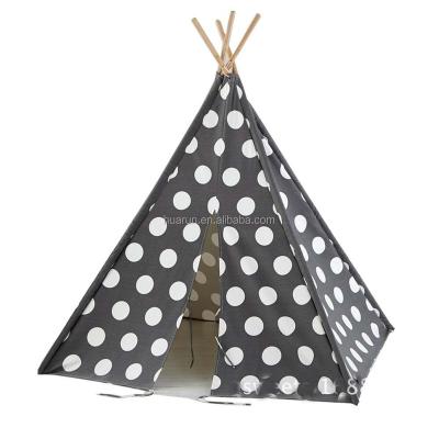 China Sports Play Kids Play Room Indian Infant Baby Game Playhouse Toddler Tent Canvas Teepee Tents Teepee Separate Space for sale