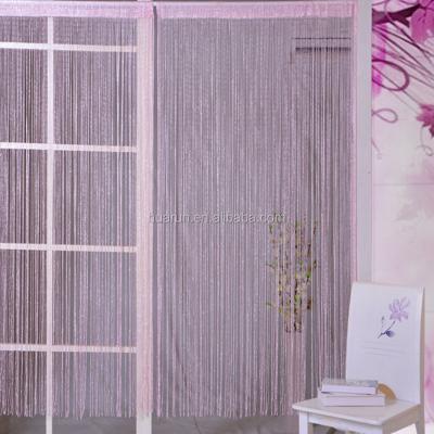 China Decoration Glitter String Curtain Panels Fly Screen Room Divider Voile Net Curtains for sale