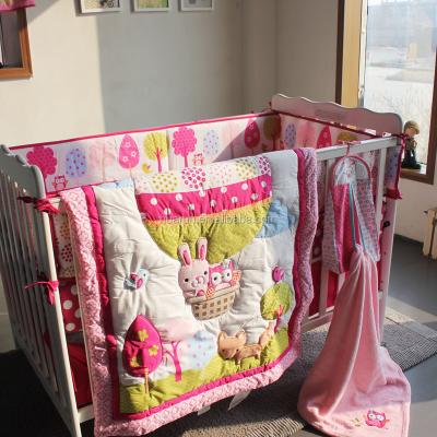 China 100% Cotton Baby Balloon Baby Crib Bedding Set Hutch Crib Sheets Comforter Set Warm Sheet 100% Cotton Comforter Stopper Sets for sale