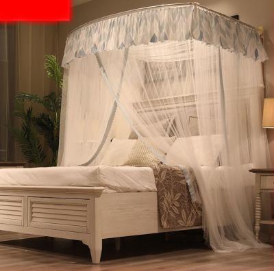 China Folded U Type Retractable Mosquito Net For 1.5m 1.8m Large Bed Space In Warehouse for sale