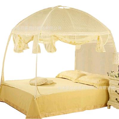 China Folded Mongolia Bao Mosquito Nets For 1.5 1.8m Bed Three Door Bracket In Warehouse for sale