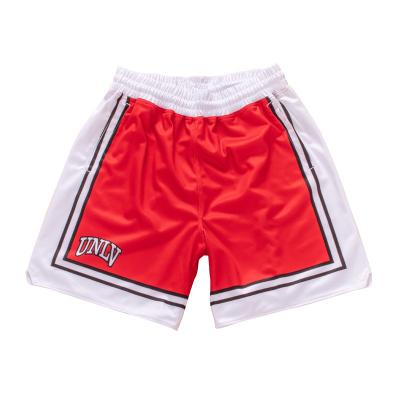 China Custom Made Sublimation Mesh Basketball Shorts Sportswear Embroidery Design Basketball Mesh Shorts Antibacterial Clothes For Men Shorts for sale