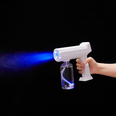 China Handheld Nano Atomizer Spray Gun USB Alcohol Disinfection Handheld Rechargeable Electric Nano Mist Sprayer Spray Gun for sale