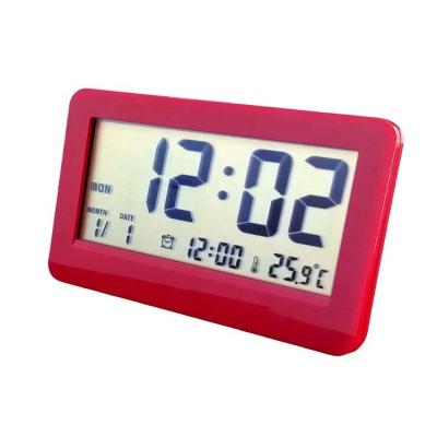 China Wholesale Calendars Backlight Temperature Display Slim Mini Portable Alarm Clock for sale