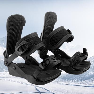 China Outdoor Snow Sports Cool Full Logo Snowboard Binding Customized Black for sale