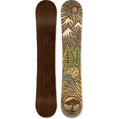 China Poplar Wood + Fiberglass + ABS Poplar Wood Core Sandwich Best Twintip Sintered Low Snowboard For Winter Sports for sale